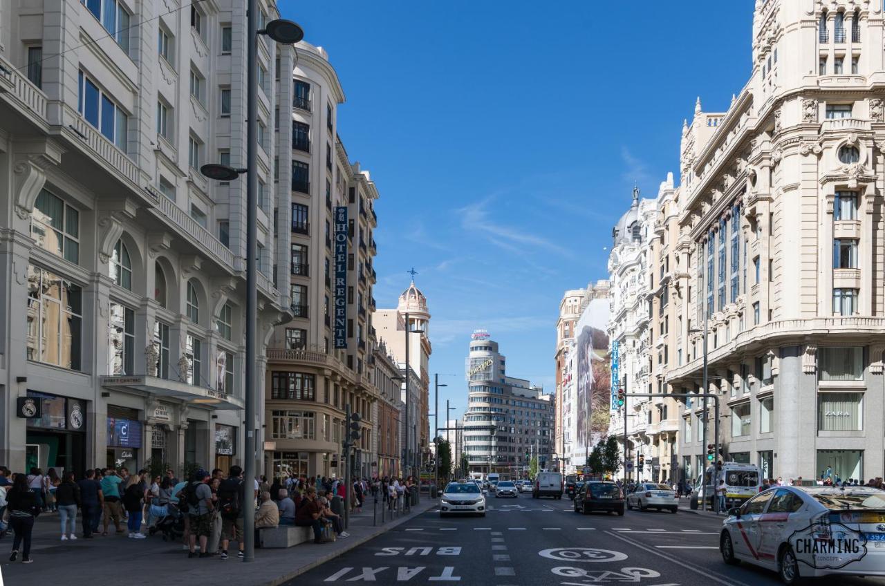 マドリードCharming Gran Via Centerアパートメント エクステリア 写真